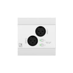 Audac NWP 220 W Ağ Giriş Paneli - 2 x XLR + BT (4 CH) Beyaz