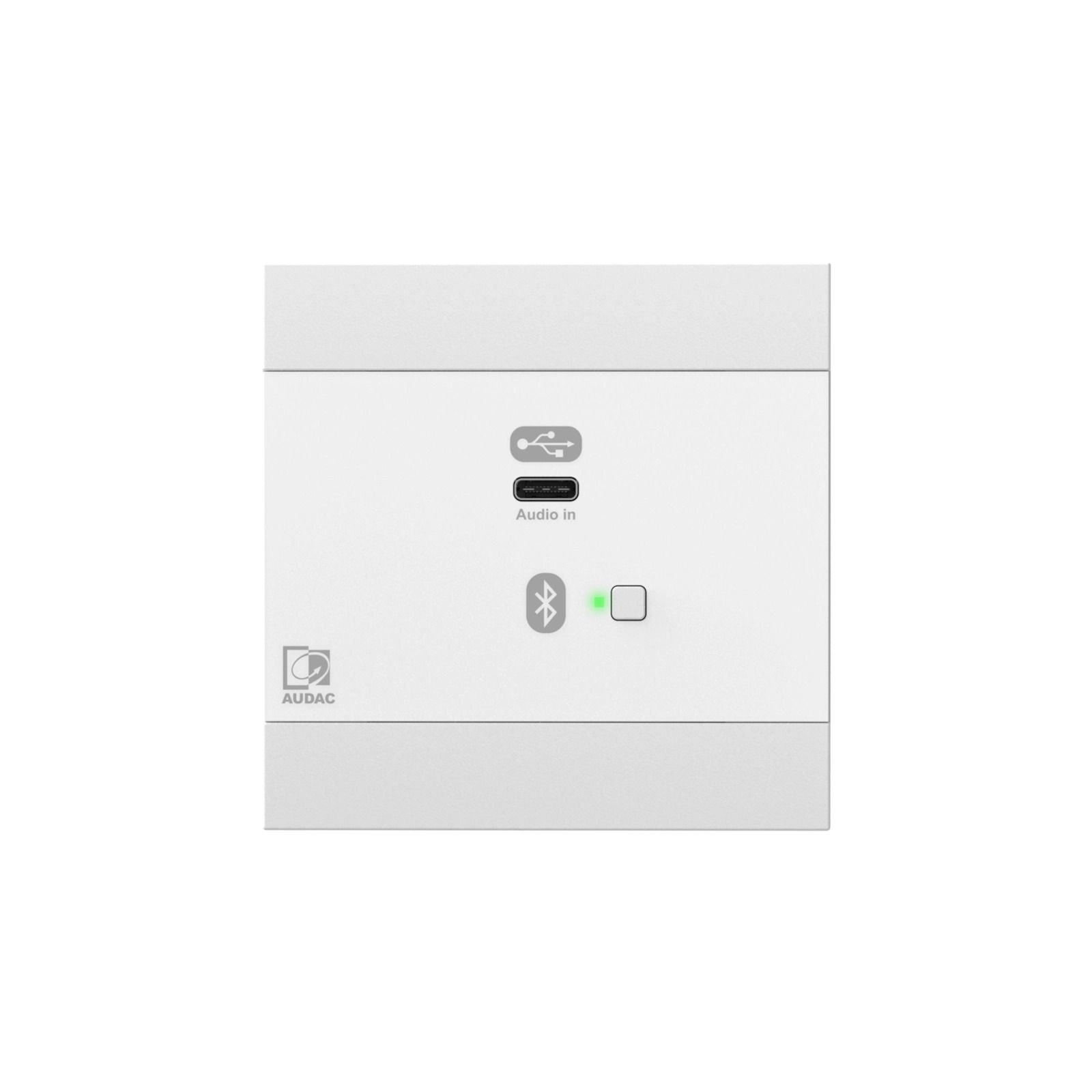 Audac NWP 400 W Ağ Giriş Paneli - USB Type-C + BT (4 CH) Beyaz