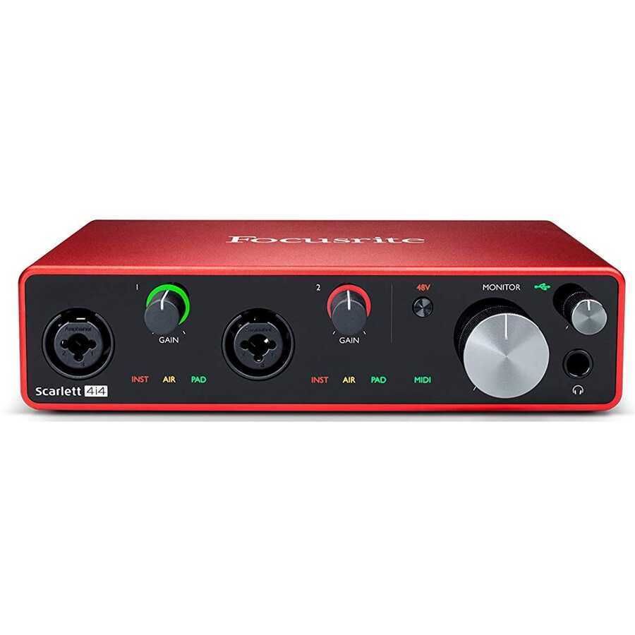 Focusrite Scarlett 4i4 Gen 3 2 Line Giriş - 4 Çıkış USB Ses Kartı