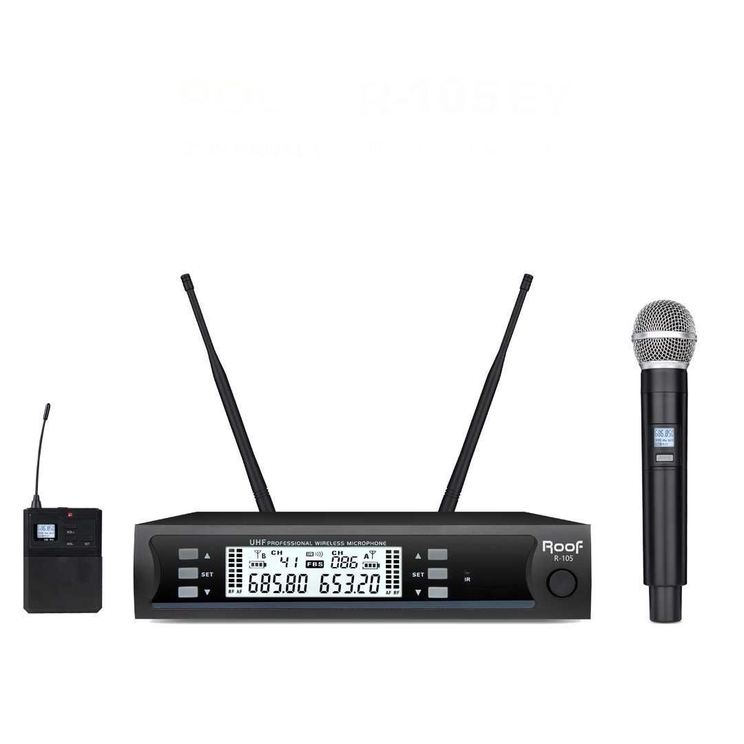 ROOF R-105 UHF TELSİZ EL-YAKA MİKROFON