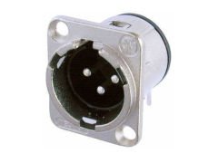 Neutrik NC3MD-H Şase Tipi 3 Pin Erkek XLR Konnektör
