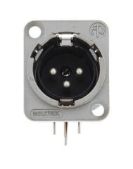 Neutrik NC3MD-H Şase Tipi 3 Pin Erkek XLR Konnektör