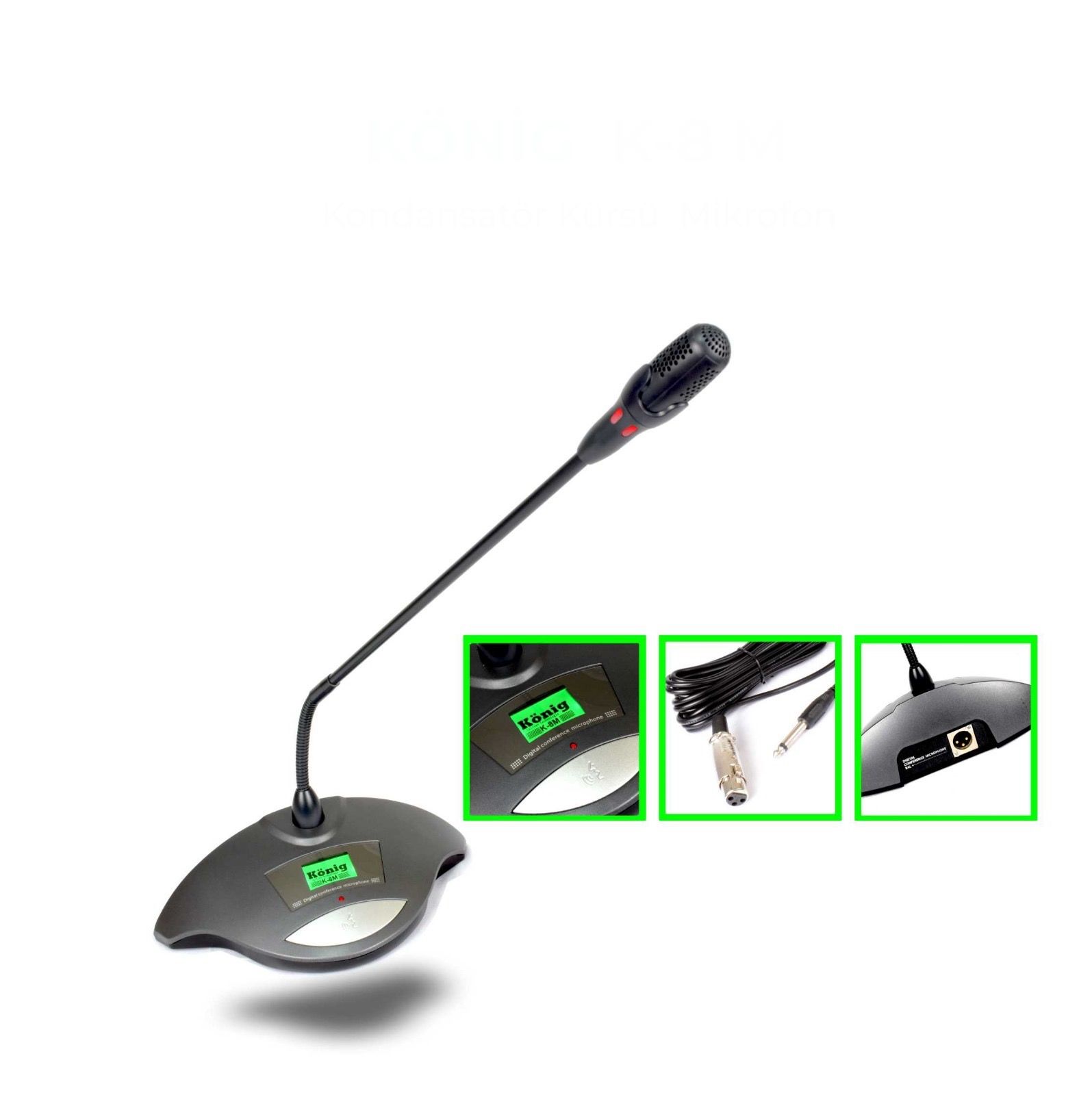 KÖNİG K-8M KÜRSÜ MİKROFON