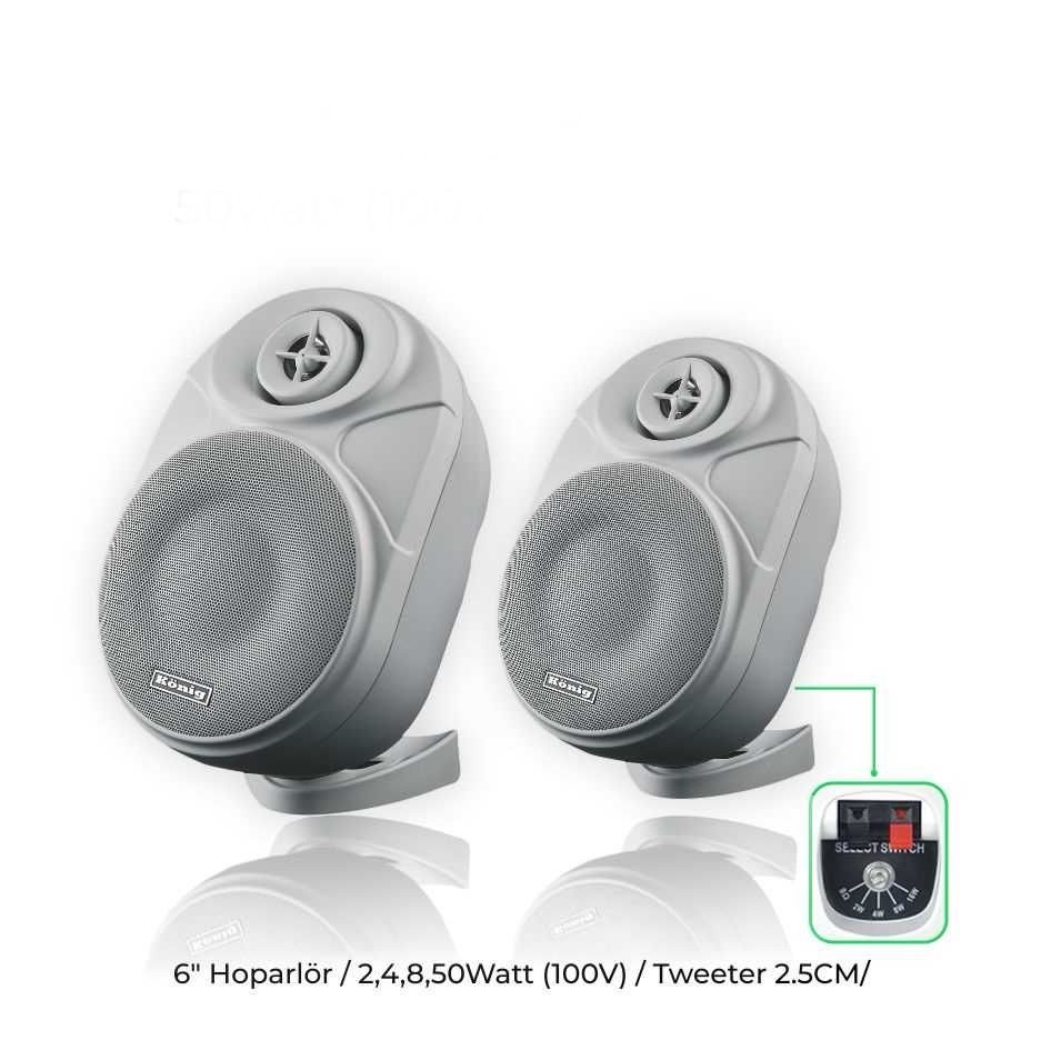 KÖNİG SMD/6T 50W 100 V KADEMELİ BEYAZ SÜTUN