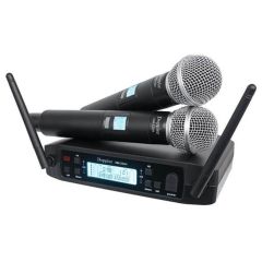 Doppler DM-232H Değişen Frekanslı Kablosuz Çift Antenli İkili El Mikrofonu