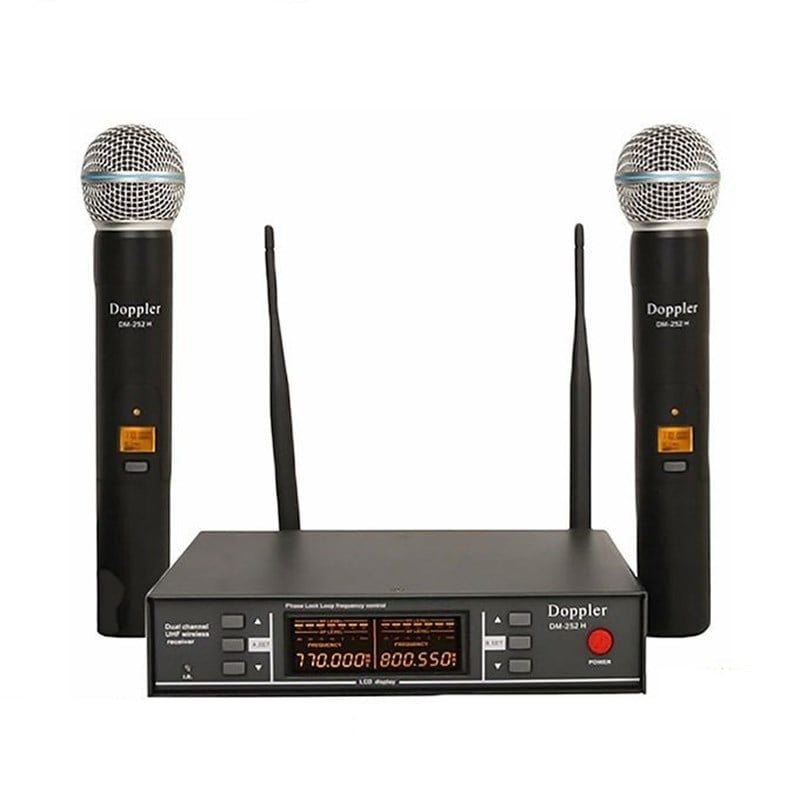 Doppler DM-252H UHF Band Çift El Mikrofon Seti
