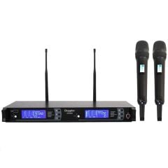 Doppler DM-802H UHF Band İki El Kablosuz Mikrofon