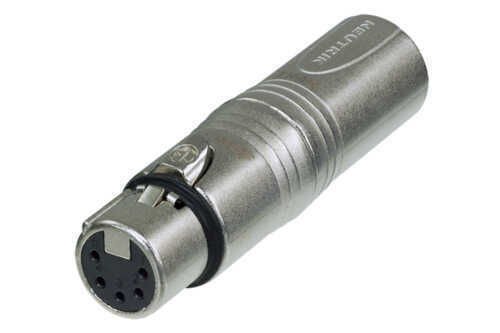 Neutrik NA3M5F 3 Pin XLR Erkek 5 Pin XLR Dişi Çevirici Konnektör