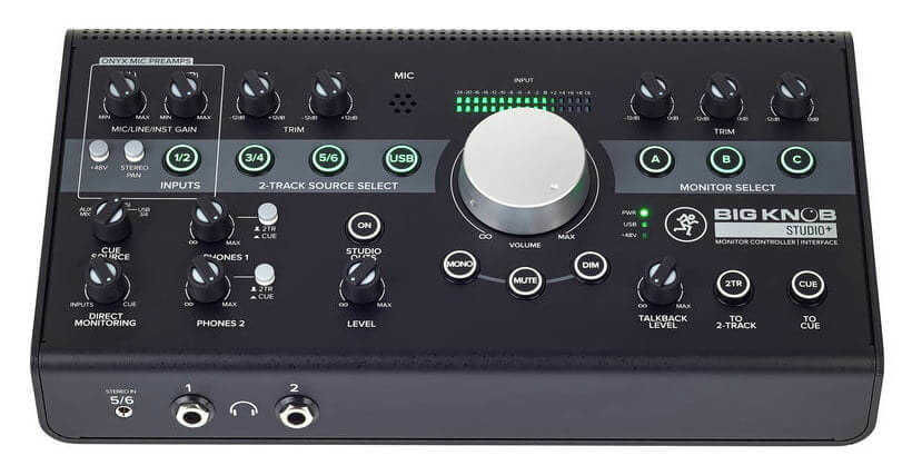 Mackie Big Knob Studio+ 4 Giriş 3 Çıkış Ses Kartı ve Monitör Kontrol Ünitesi