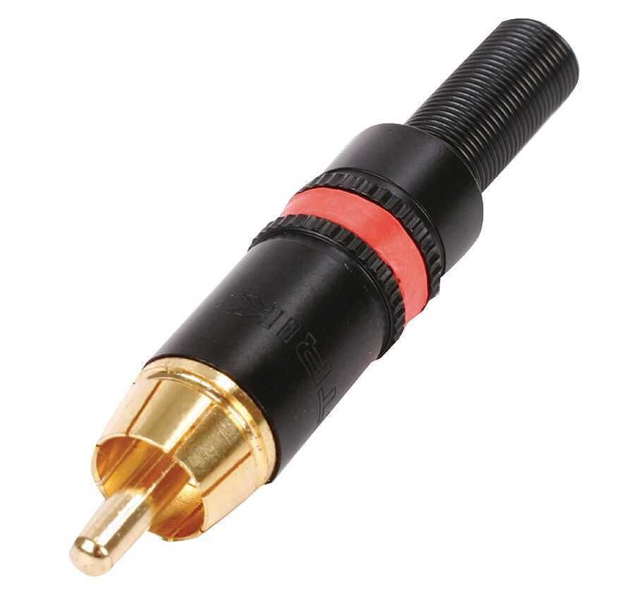 Neutrik NYS373-2 Rca Erkek Konnektör Kırmızı