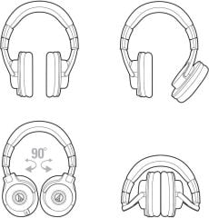 Audio Technica ATH-M40X Stüdyo Referans Kulaklığı