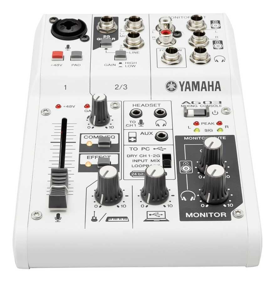 Yamaha AG03 3 Kanal Analog Deck Mikser | Müzikcim