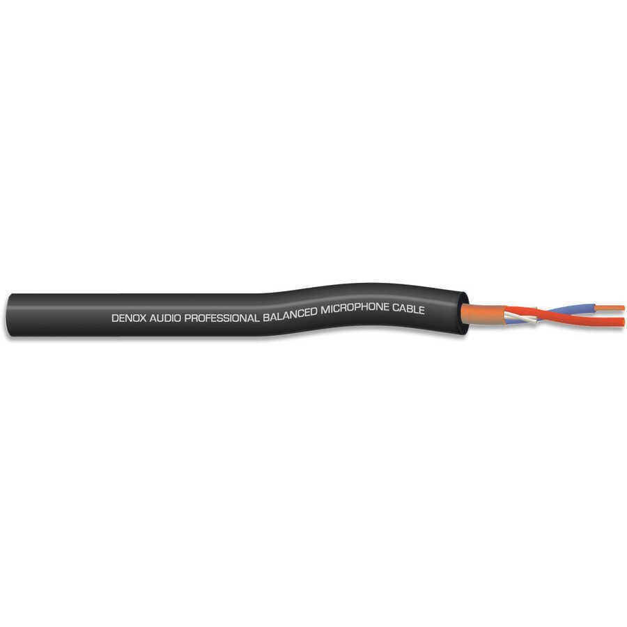 Denox DNX-MIC 022/BLACK  2x0,22mm Mikrofon Kablosu