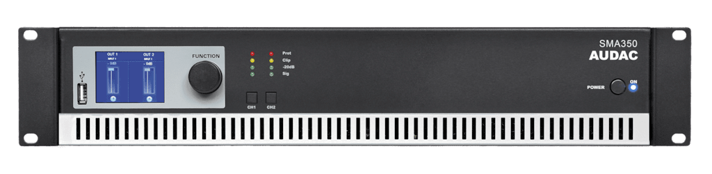 Audac SMA350 Dijital Güç Amplifikatörü 2x350W 4 ohm