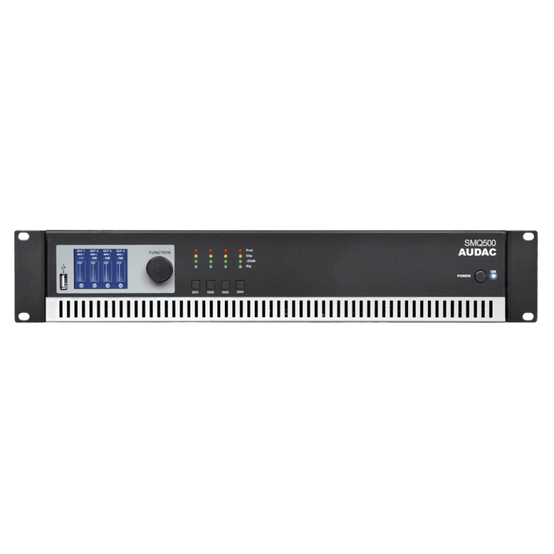 Audac SMQ500 Dijital Güç Amplifikatörü 4x500W 4 ohm