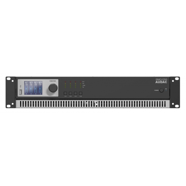 AUDAC SMQ1250 Power Amfi 4x1250 Watt /4 Ohm Dijital Dsp