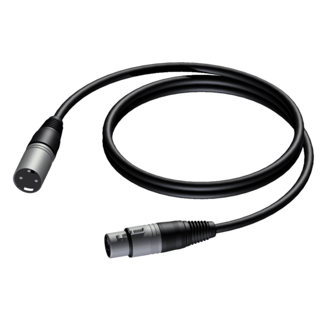 Procab CAB901/5 Dişi XLR’dan erkek XLR’a 5 Metre Mikrofon Kablosu