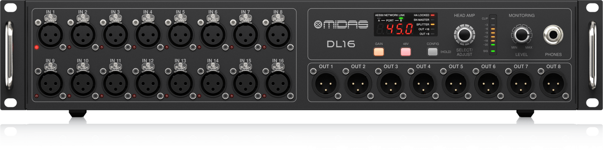 Midas DL16 16 Giriş 8 Çıkış Dijital Stage Box