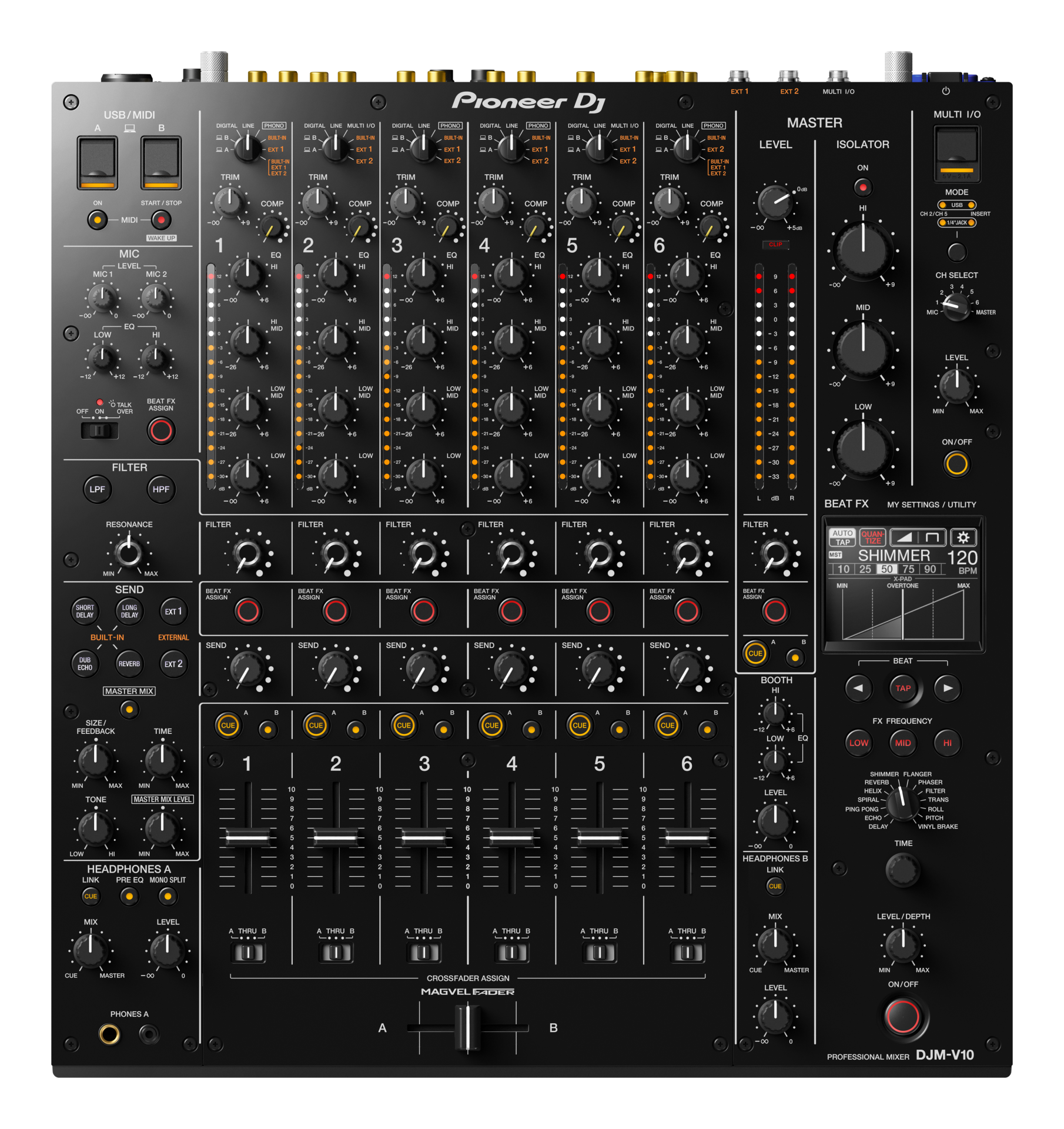 Pioneer DJ DJM-V10 6 Kanal Profesyonel DJ Mikser