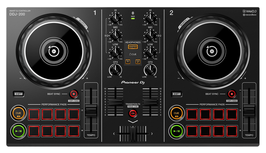 Pioneer DJ DDJ-200 2 Kanal Controller