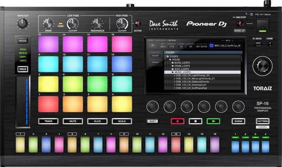 Pioneer DJ TORAIZ TSP-16 Profesyonel Drum Sampler ve Sequencer