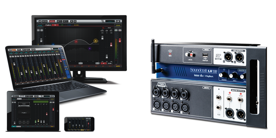 Soundcraft Ui12 / 12 Kanal Rack Tipi Dijital Mikser