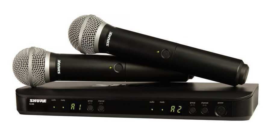 Shure BLX288E/B58 Kablosuz Çift El Telsiz Mikrofon