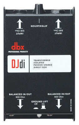 DBX DJDI 2 Kanal Pasif Direct Box