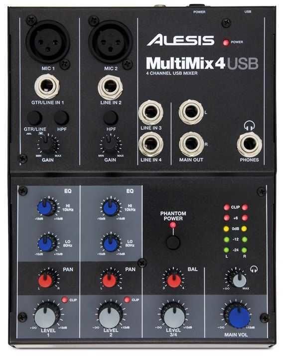 Alesis MultiMix 4 USB Mixer