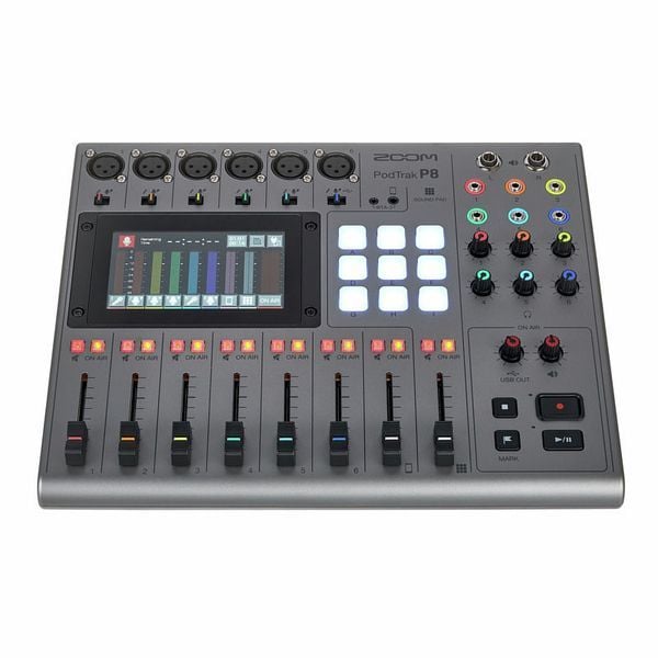 Zoom P8 Protrak 8 Kanal Podcast Mikseri