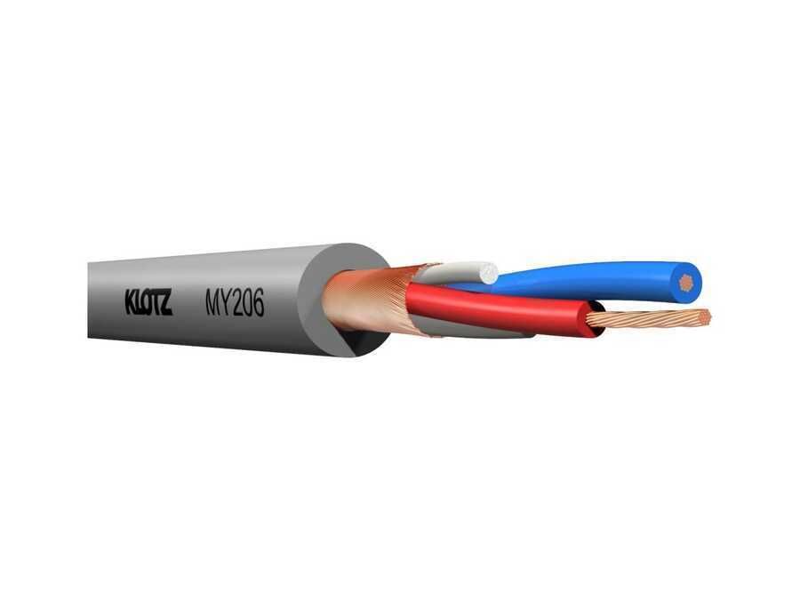 Klotz MY206GR 2x0,22mm² Mikrofon Kablosu (Gri)