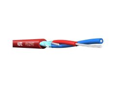 Klotz P0122YRT 2x0,22 mm² Dengeli 2 Çekirdekli Sinyal Kablosu (Kırmızı)