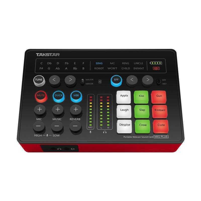 Takstar MX1 ​​Plus Taşınabilir Broadcast Canlı Yayın Ses Kartı Seti