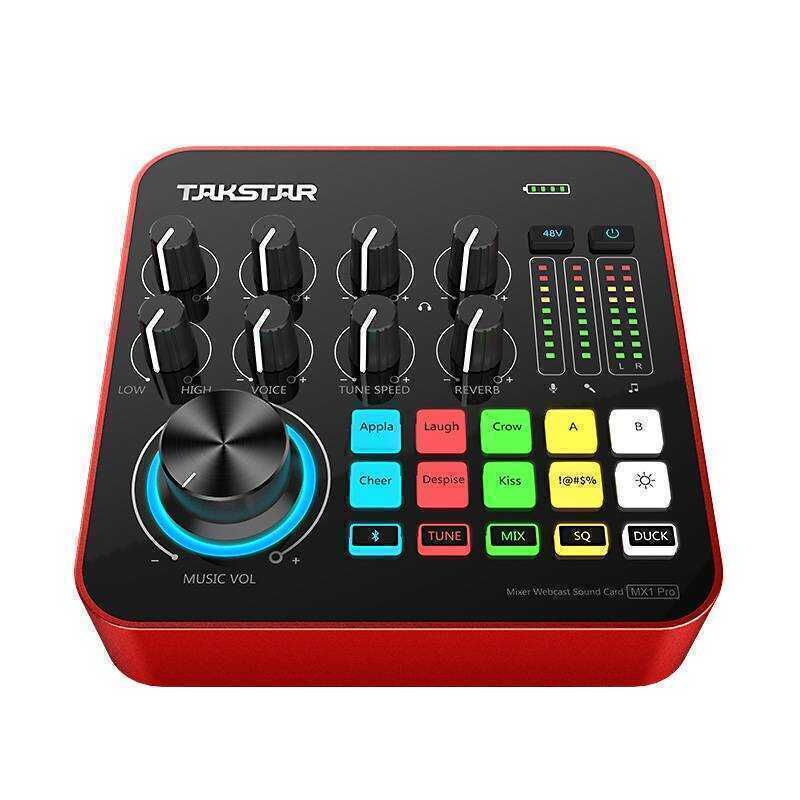 Takstar MX1 ​​Pro Mikser Broadcast Canlı Yayın Ses Kartı Seti