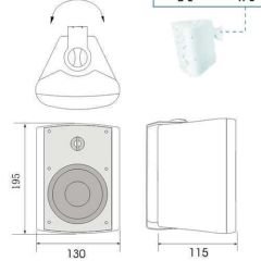 Rs Audio QUE 2.2W 2 Yollu Duvar Hoparlörü