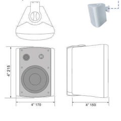 Rs Audio QUE 4.2W 2 Yollu Duvar Hoparlörü