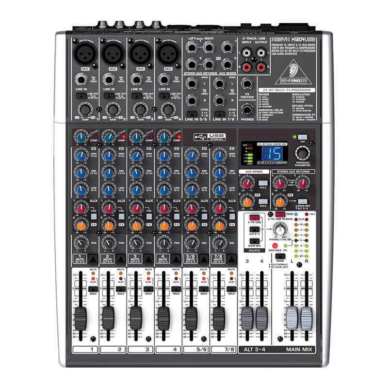 XENYX X1204USB 12 Kanallı Efektli Deck Mikser