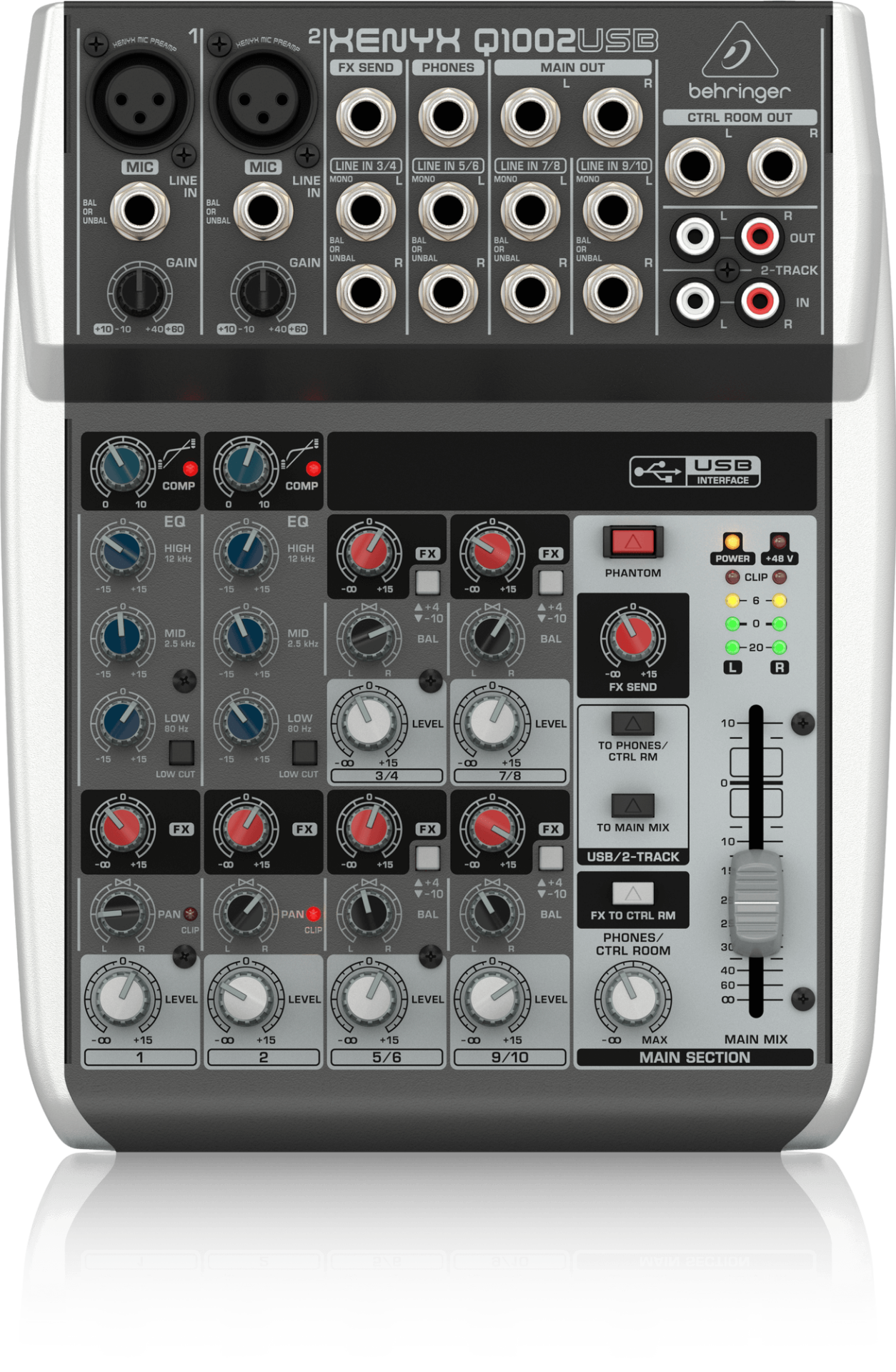 BEHRINGER Q1002USB 10 Kanal Usb Mikser