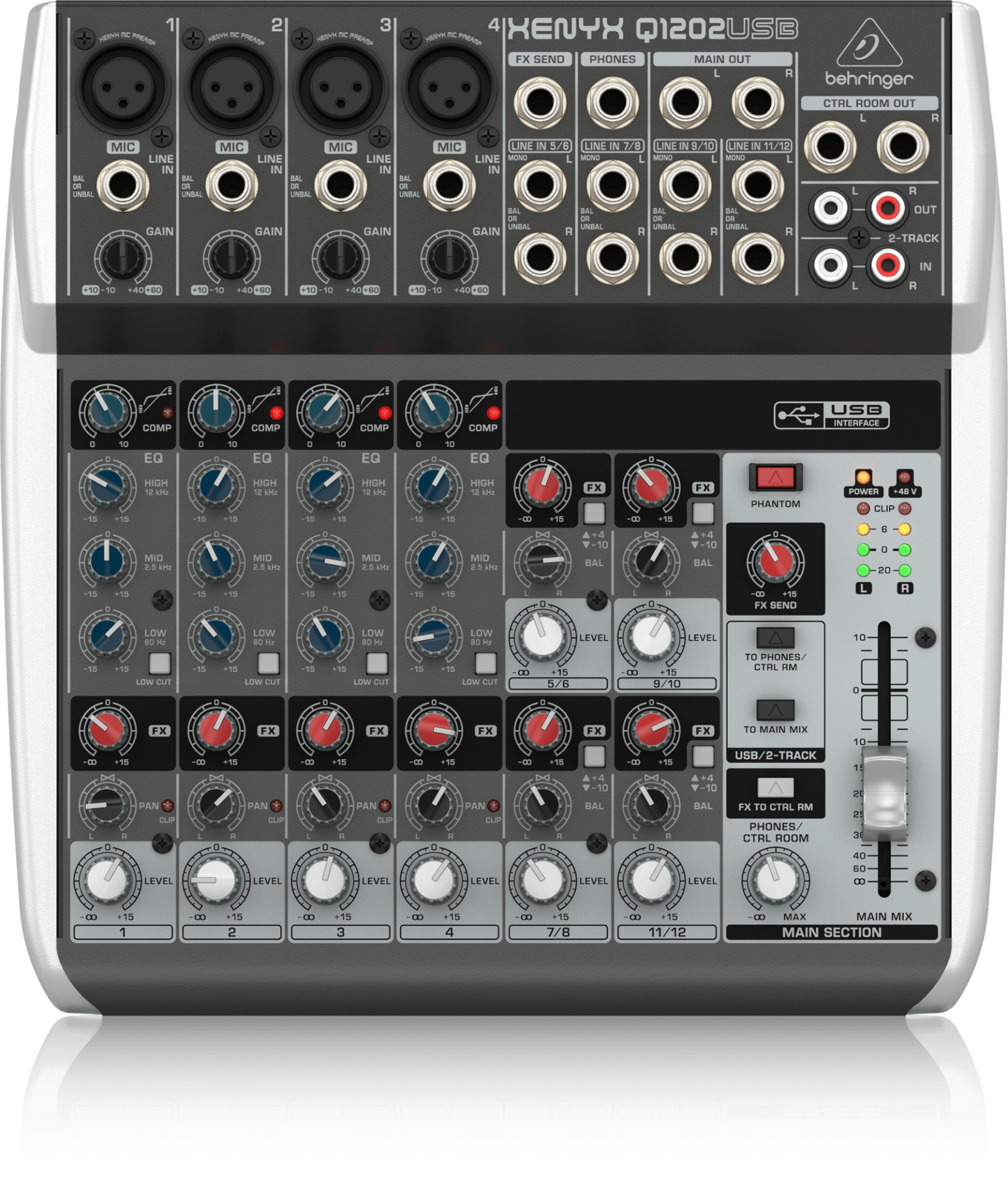 BEHRINGER Q1202USB 12 Kanal USB Mikser