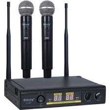 König K-402 2 EL 2-Kanal UHF Telsiz Mikrofon
