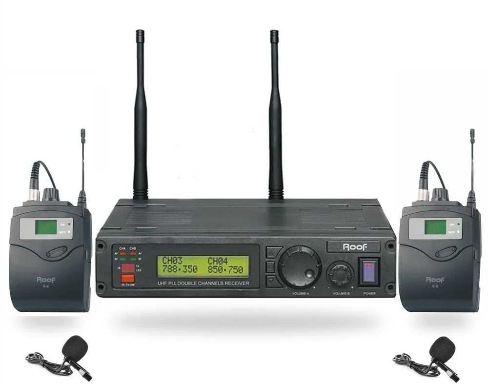 ROOF R-1200 UHF TELSİZ 2 YAKA MİKROFON