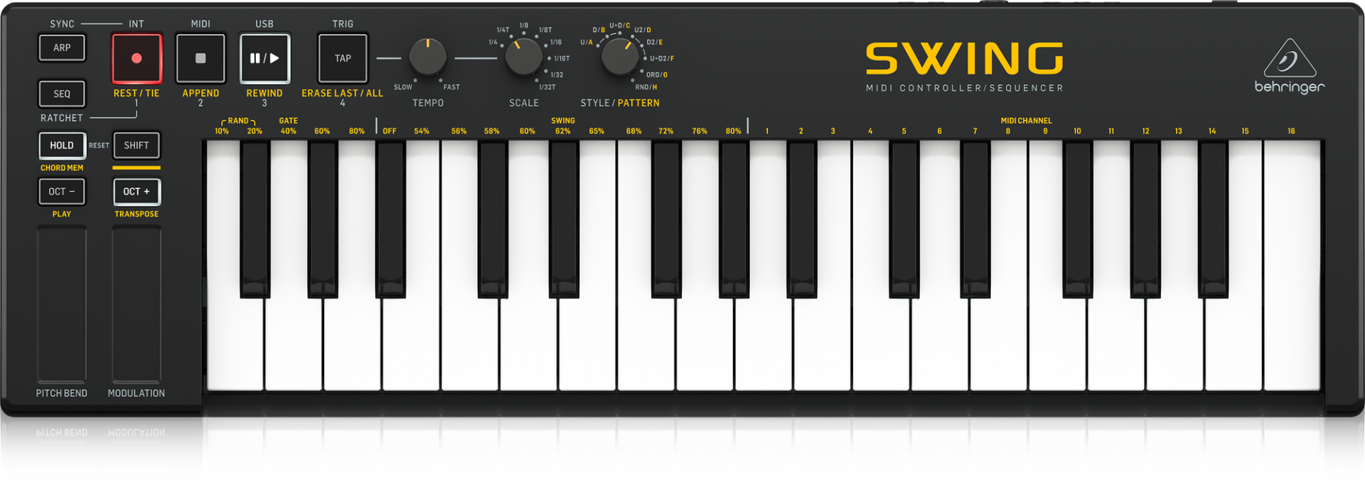 Behringer SWING 32 Tuş USB Midi Klavye