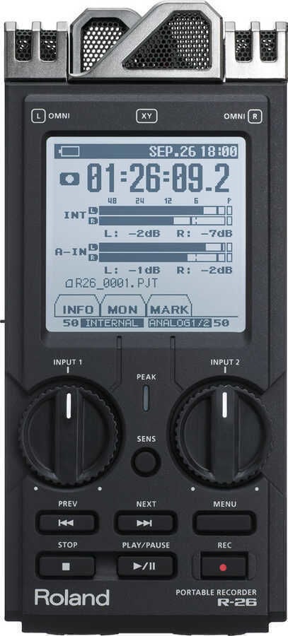 Roland R-26 6 Kanal Portatif Kayıt Cihazı