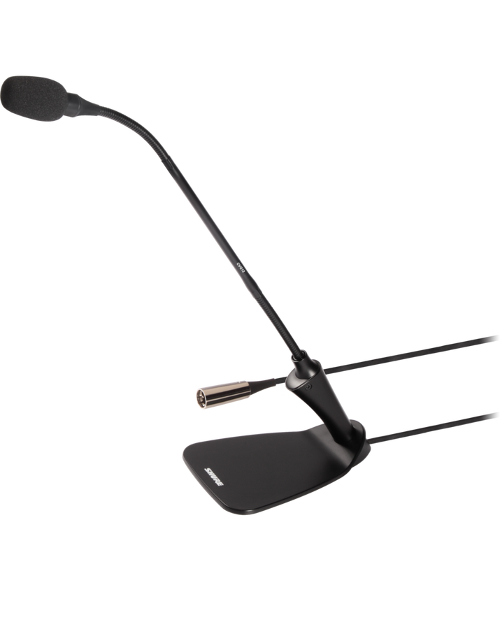 Shure CVG12DS-B/C 12 ”(30,5 cm) Entegre Masaüstü Tabanlı Deveboynu Mikrofon