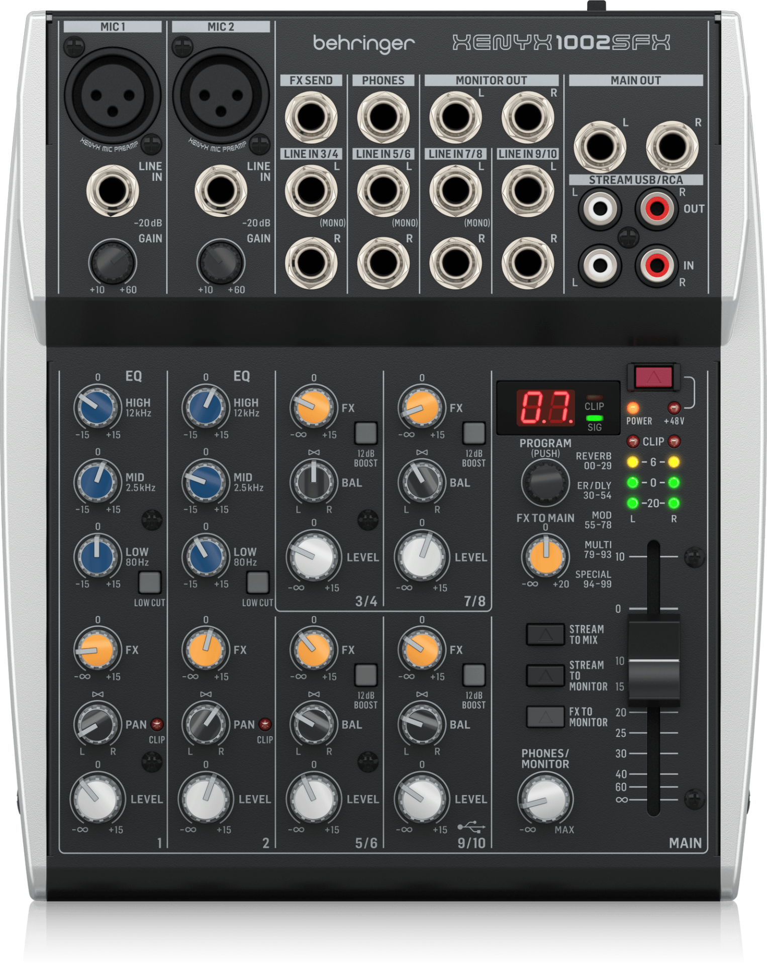 BEHRINGER Xenyx 1002SFX  Analog Deck Mixer