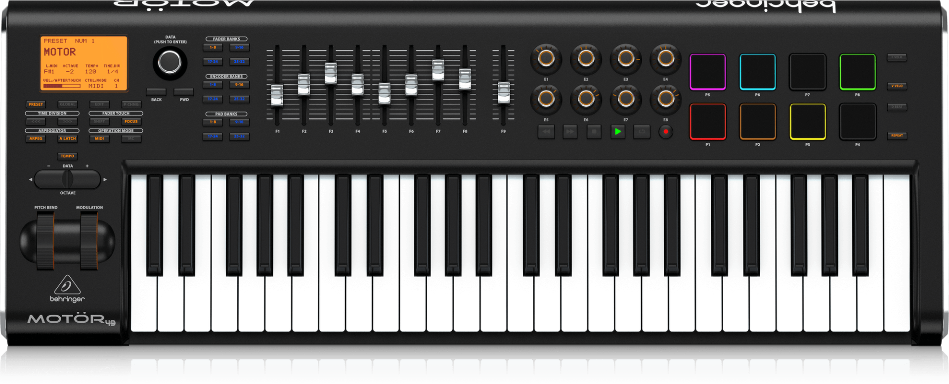 Behringer MOTÖR 49 49-Key USB/MIDI Master Controller Keyboard